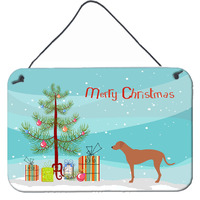"Caroline's Treasures Rhodesian Ridgeback Metal Print, 8hx12w, Christmas Tree"