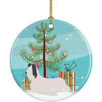 "Caroline's Treasures Skye Terrier Christmas Ceramic Ornament, Multicolor"