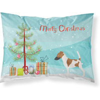 "Caroline's Treasures Smooth Fox Terrier Pillowcase, Standard, Christmas Tree"