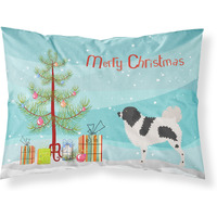 "Caroline's Treasures Wetterhoun Frisian Water Dog Pillowcase, Standard, Christmas Tree"