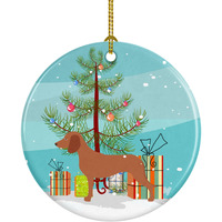 "Caroline's Treasures Bavarian Mountian Hound Christmas Ceramic Ornament, Multicolor"