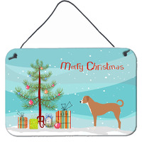 "Caroline's Treasures Australian Pinscher Metal Print, 8"" x 12"", Christmas Tree"