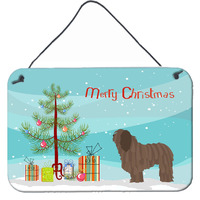"Caroline's Treasures Bergamasco Shepherd Metal Print, 8"" x 12"", Christmas Tree"