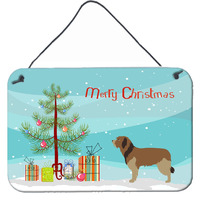 "Caroline's Treasures Catalan Sheepdog Christmas Metal Print, 8"" x 12"", Multicolor"