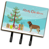 "Caroline's Treasures Catalan Sheepdog Christmas Wall Hook, Triple, Multicolor"