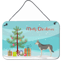 "Caroline's Treasures Saarloos Wolfdog Christmas Metal Print, 8"" x 12"", Multicolor"