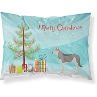 "Caroline's Treasures Saarloos Wolfdog Pillowcase, Standard, Christmas Tree"