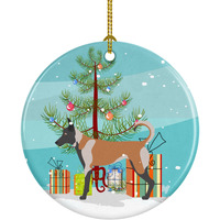 Caroline's Treasures Malinois Christmas Ceramic Ornament