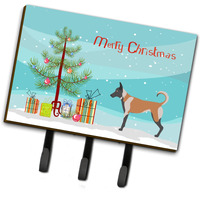 "Caroline's Treasures Malinois Christmas Wall Hook, Triple, Multicolor"
