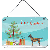 "Caroline's Treasures Dutch Shepherd Metal Print, 8"" x 12"", Christmas Tree"