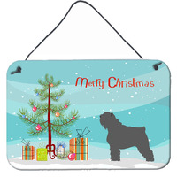 "Caroline's Treasures Bouvier des Flandres Metal Print, 8hx12w, Christmas Tree"