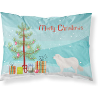 "Caroline's Treasures Kuvasz Pillowcase, Standard, Christmas Tree"