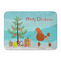 "Caroline's Treasures Royal Poodle Christmas Floor Mat, 19hx27w, Multicolor"