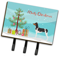 "Caroline's Treasures Brazilian Terrier Wall Hook, Triple, Christmas Tree"