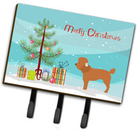 "Caroline's Treasures Toy Poodle Wall Hook, Triple, Christmas Tree"
