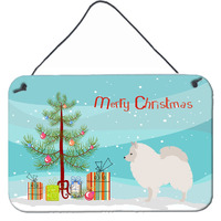 "Caroline's Treasures German Spitz Metal Print, 8hx12w, Christmas Tree"