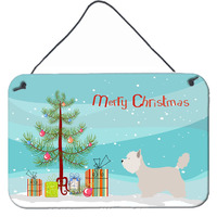 "Caroline's Treasures Westie Metal Print, 8hx12w, Christmas Tree"