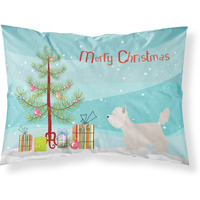 "Caroline's Treasures Westie Pillowcase, Standard, Christmas Tree"