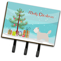 "Caroline's Treasures Westie Wall Hook, Triple, Christmas Tree"
