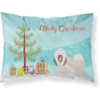"Caroline's Treasures Lhasa Apso Pillowcase, Standard, Christmas Tree"