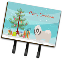 "Caroline's Treasures Lhasa Apso Wall Hook, Triple, Christmas Tree"