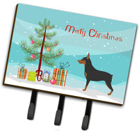 "Caroline's Treasures Miniature Pinscher Christmas Wall Hook, Triple, Multicolor"