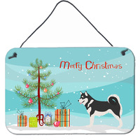 "Caroline's Treasures Alaskan Malamute Metal Print, 8hx12w, Christmas Tree"