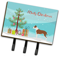 "Caroline's Treasures Pit Bull Terrier Wall Hook, Triple, Christmas Tree"