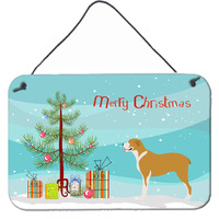 "Caroline's Treasures Belgium Mastiff Metal Print, 8hx12w, Christmas Tree"