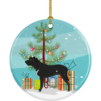 Caroline's Treasures Broholmer Danish Mastiff Christmas Ceramic Ornament