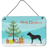 "Caroline's Treasures Broholmer Danish Mastiff Metal Print, 8hx12w, Christmas Tree"