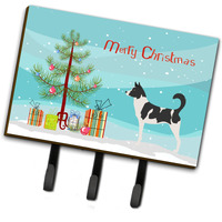 "Caroline's Treasures Canaan Dog Wall Hook, Triple, Christmas Tree"