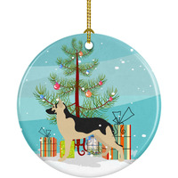 Caroline's Treasures German Shepherd Christmas Ceramic Ornament