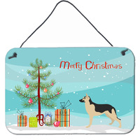 "Caroline's Treasures German Shepherd Metal Print, 8hx12w, Christmas Tree"