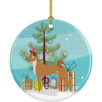 "Caroline's Treasures Telomian Christmas Ceramic Ornament, Multicolor"