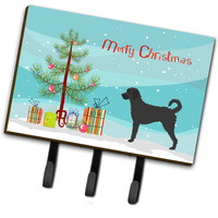 "Caroline's Treasures Labradoodle Wall Hook, Triple, Christmas Tree"