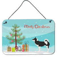 "Caroline's Treasures Greenland Dog Metal Print, 8hx12w, Christmas Tree"