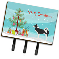 "Caroline's Treasures Greenland Dog Wall Hook, Triple, Christmas Tree"