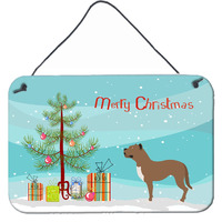 "Caroline's Treasures Perro de Presa Canario Christmas Metal Print, 8hx12w, Multicolor"