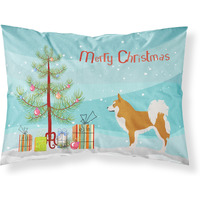 "Caroline's Treasures Icelandic Sheepdog Pillowcase, Standard, Christmas Tree"