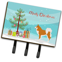 "Caroline's Treasures Icelandic Sheepdog Christmas Wall Hook, Triple, Multicolor"