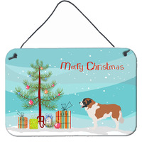 "Caroline's Treasures Moscow Watchdog Metal Print, 8hx12w, Christmas Tree"