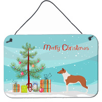 "Caroline's Treasures Smooth Collie Christmas Metal Print, 8hx12w, Multicolor"