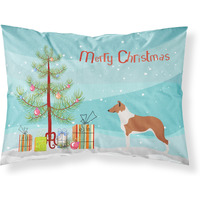 "Caroline's Treasures Smooth Collie Pillowcase, Standard, Christmas Tree"