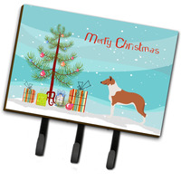 "Caroline's Treasures Smooth Collie Christmas Wall Hook, Triple, Multicolor"