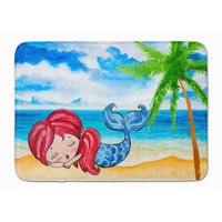 "Caroline's Treasures Mermaid on the Beach Floor Mat, 19"" x 27"", Multicolor"
