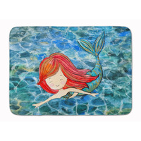 "Caroline's Treasures Mermaid Swimming Floor Mat, 19"" x 27"", Multicolor"