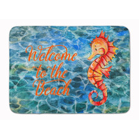 "Caroline's Treasures Seahorse Welcome Floor Mat, 19"" x 27"", Multicolor"