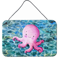 "Caroline's Treasures Octopus Metal Print, 8"" x 12"", Multicolor"