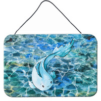 "Caroline's Treasures Blue Fish Metal Print, 8"" x 12"", Multicolor"